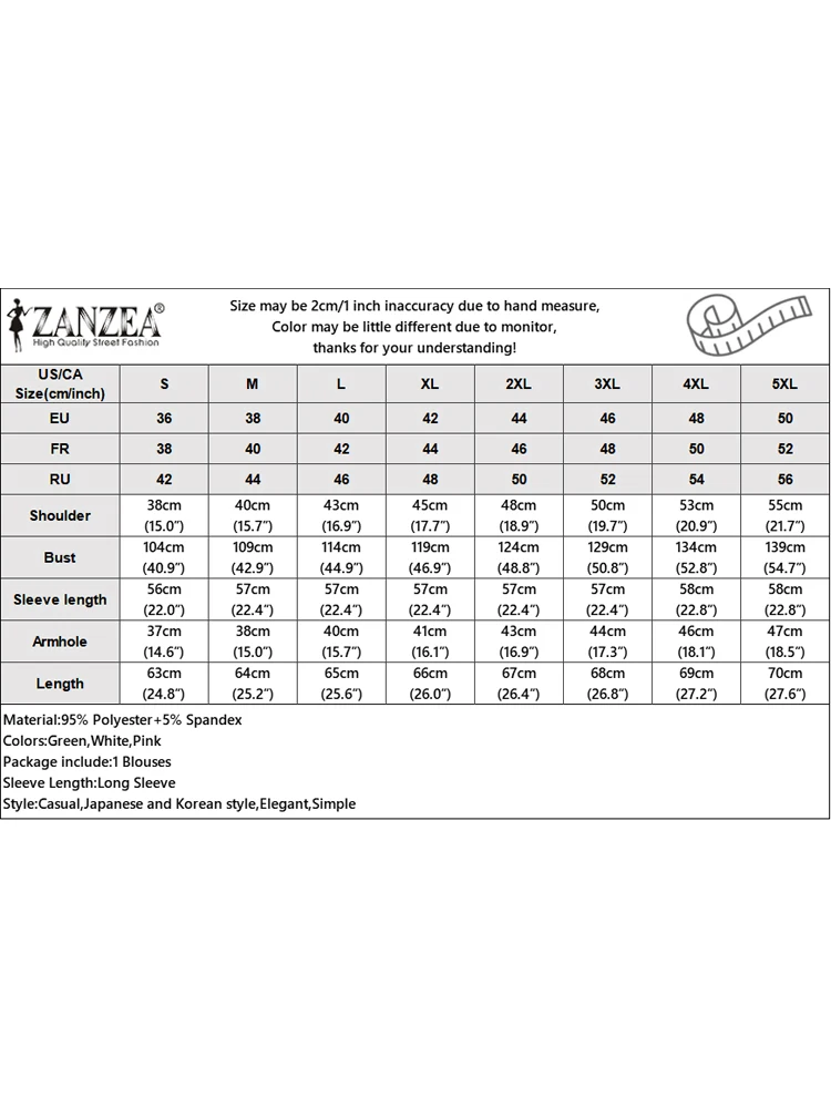 بلوزة نسائية بخياطة من الدانتيل من ZANZEA للعطلات 3/4 كم بلوزات غير رسمية فضفاضة برقبة مستديرة قمصان كورية بحاشية غير منتظمة