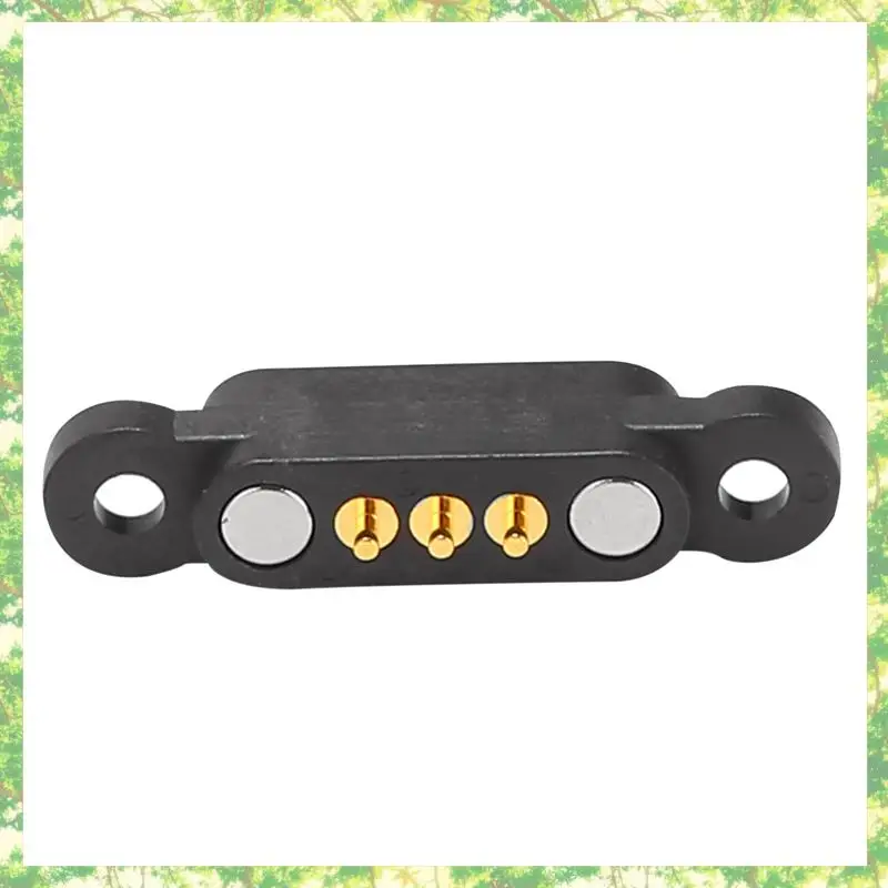 Smart-12 Pairs الربيع تحميل المغناطيسي بوجو دبوس موصل 3 مواقف المغناطيس الملعب 2.3 مللي متر من خلال ثقوب الذكور الإناث التحقيق