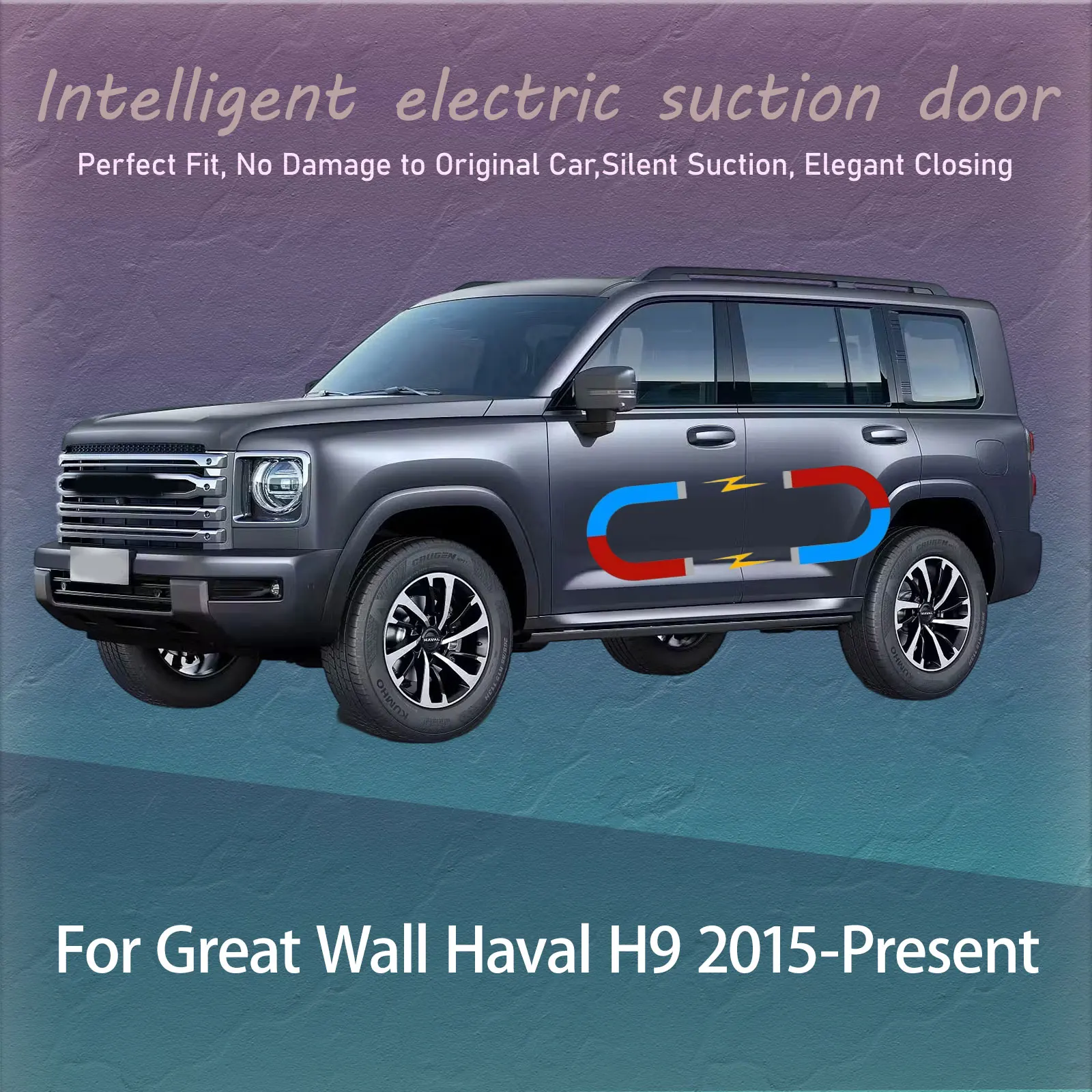 

Electric Soft Close Door Kit For Great Wall Haval H9 2015-Present Auto Silent Anti-Slam Suction Door System Automatic