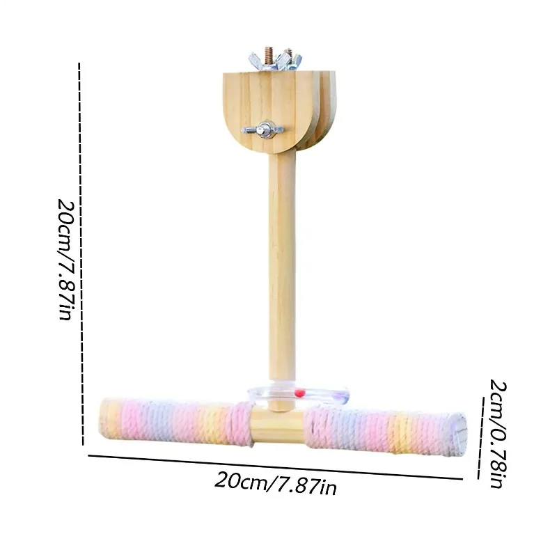 Multifunction toy Rotating bite design Bite resistant durable Can be hung anywhere in the cage for Small parrot daily activities view 5