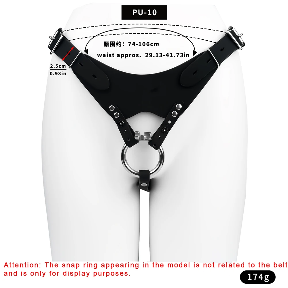 LEZEE Sissy Chastity Belt Harness For Male Chastity Cage Auxiliary Lock Belts Penis Bondage Band Underwear BDSM Sex Toys For Men - Image 2