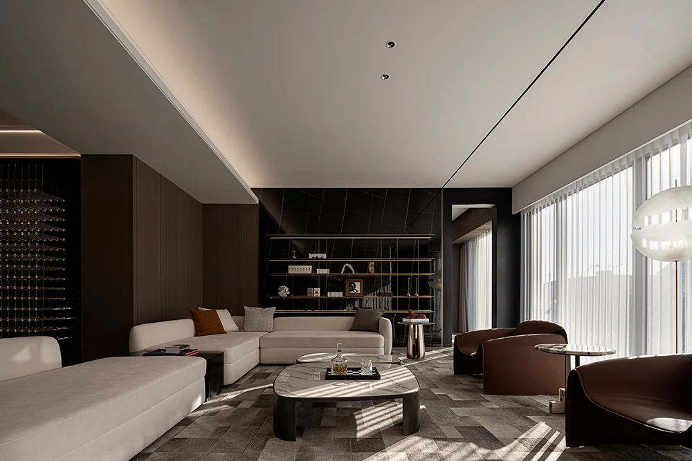 Sanhai Light تصميم داخلي خطة أرضية ثلاثية الأبعاد ماكس تقديم مشروع تخطيط شقة منزل عصري حل منزلي مكرر #3