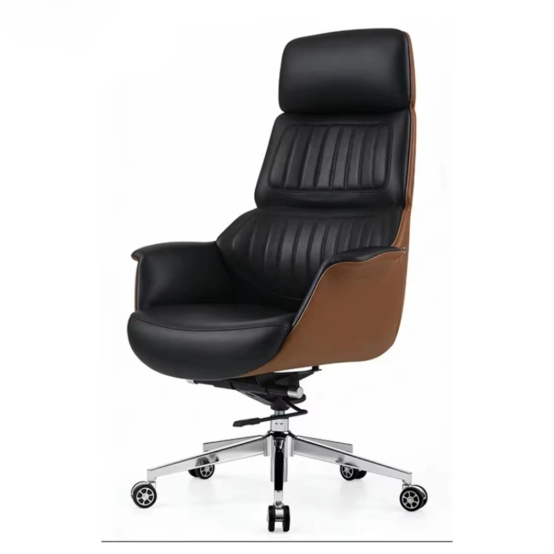 Factory Direct New Design High Back Modern Ergonomic Executive Director Office Chair Comfortable Swivel Silicone PU Leather