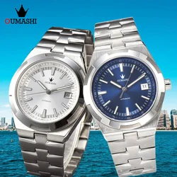 OUMASHI 41mm Watch Men's Watch Miyota 8215 Automatic Movement Watch Stainless Steel Sapphire Glass Waterproof 100 m Watch