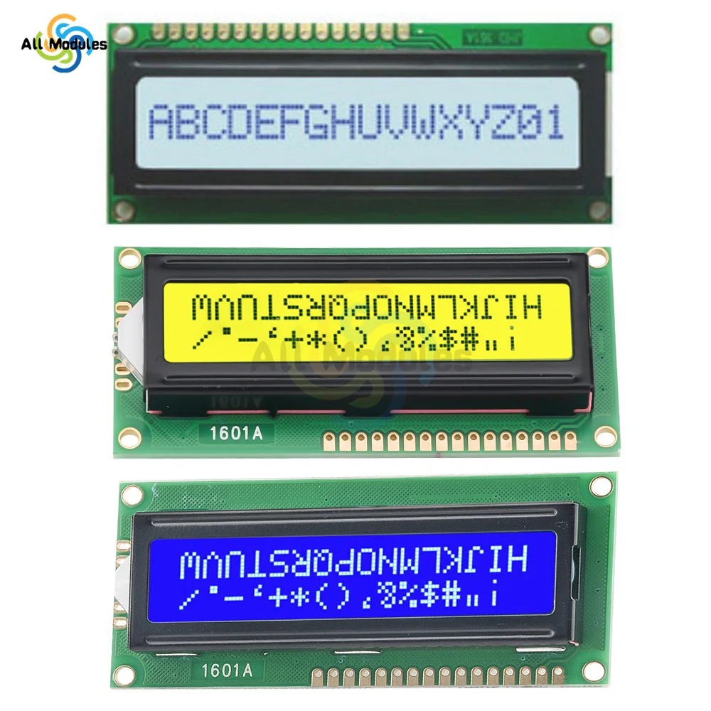 1601 LCD Display 16X1 Character Digital LCD Module LCM STN SPLC780D KS0066 for Arduino  R3 3D Printer 5V