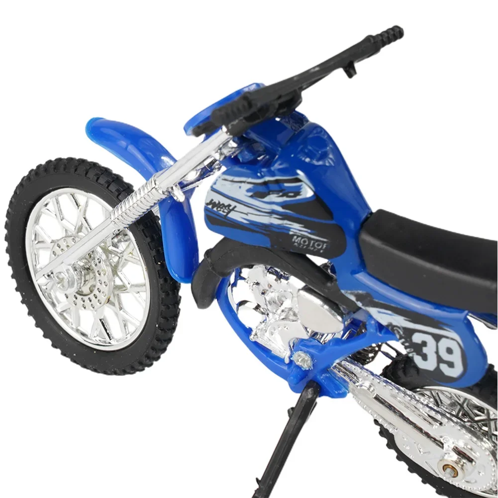 Modelo de motocicleta de Motocross de aleación simulada 1:18, juguete de aventura de imitación, modelo de motocicleta de aleación, decoración del