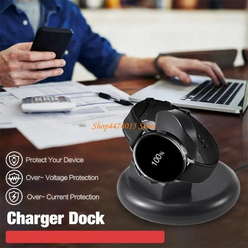 K1AA drahtloser Ladegerät Ladebasis für Galaxy-Watch4 3 R500-Halter