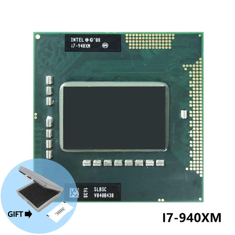 

Intel Core i7-940XM i7 940XM 2.1 GHz Quad-Core Eight-Thread CPU Processor 8M 55W Socket G1 / rPGA988A