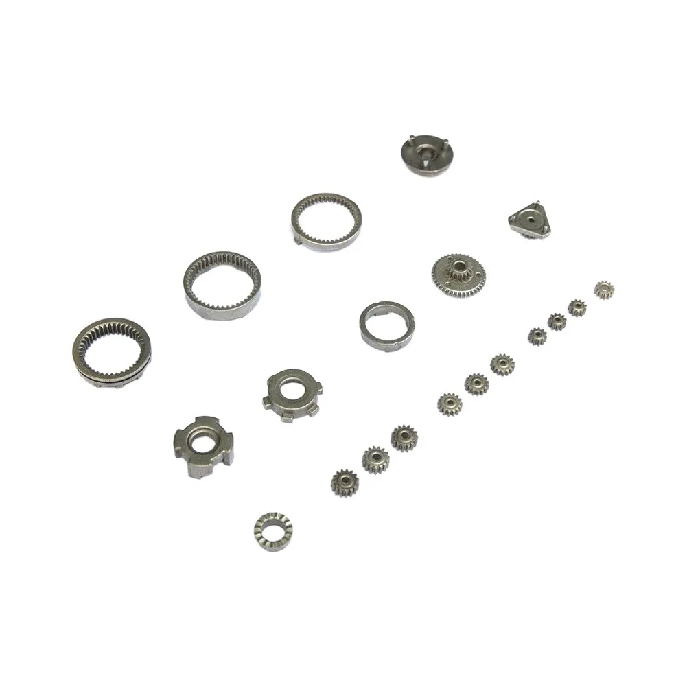 Brushless Lithium Electric Drill 14-Piece Metal Gear Set with Self-Locking Reduction Configuration for Motor Servicing