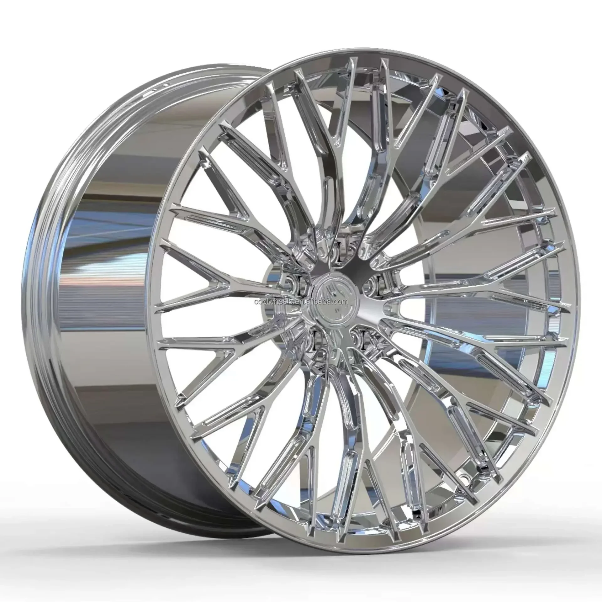 Bku racing concave chrome 2 3 piece monoblock staggered 5x112 wheels 19 inch 20 21 22 inch forged alloy wheels rims hub