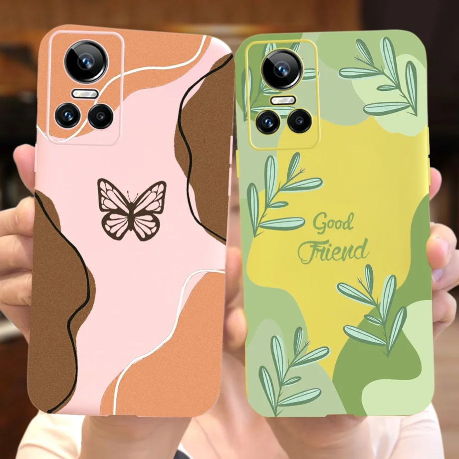 For Realme GT Neo 3 150W RMX3563 Case Literary Style Coque Cover For Realme GTNeo 3 Neo3 80W Soft Silicone Phone Case Capa