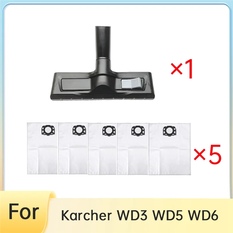 BAAO-สําหรับ Karcher WD4 WD5 WD6 เปลี่ยนชั้นแปรงฝุ่นกระเป๋าเปลี่ยนเปียก/แห้งหัวฉีดชั้นหัวแปรงสิ่งที่แนบมา