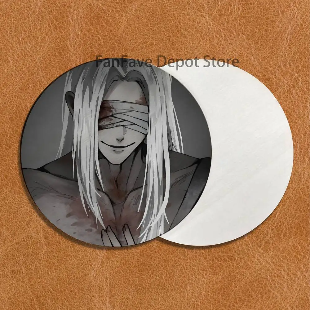 Mr Silver H-Homicipher Wood Coaster Set - Heat Resistant For Tea & Coffee, Home Cafe Decor Holiday Gift 4