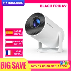 Projektor Magcubic 4K Android 11 HY300 Pro Wifi6 260ANSI Allwinner H713 BT5.0 1080P 1280*720P kino zewnętrzne przenośne projektory