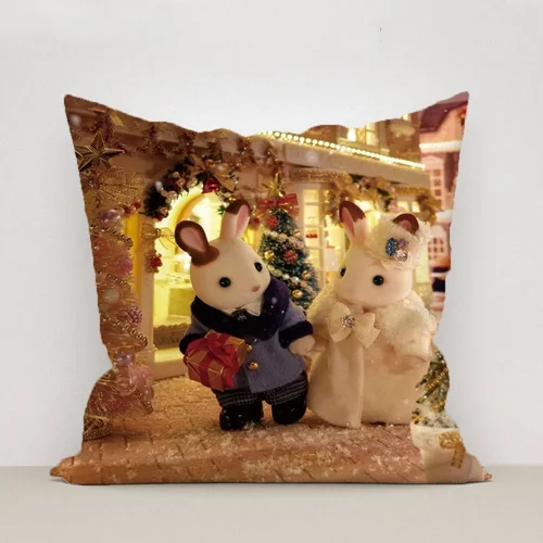 실바니안 가족 소파 쿠션 커버, 커플 베개 베개 케이스, 40×40, 45×45 쿠션 커버, 가을 장식  Best5