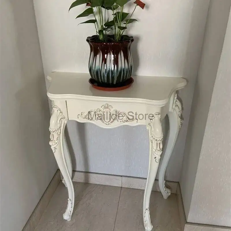 Modern Solid Wood Console Table Living Room Furniture Against The Wall Consol Entrance Table Home Corridor Decoration Table view 3