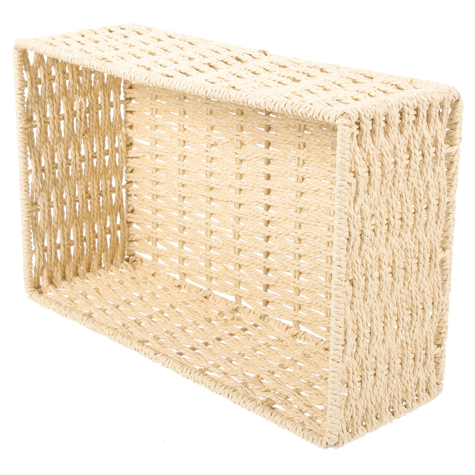 

Paper Rope Woven Woven Basket Decorative ganizer Baskets Paper Storage Basket Container Braided Sundries Holder