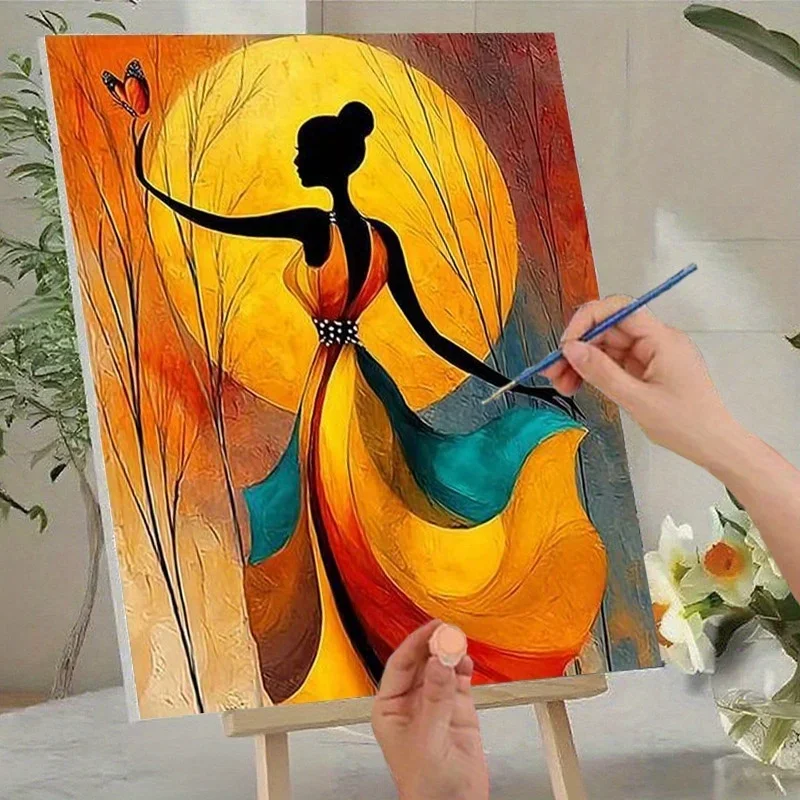 A Adult Paint-By-Numbers Kit for Professional Art Use, Featuring an Artistic Gift That Is Easy to Learn And Suitable for Beginne