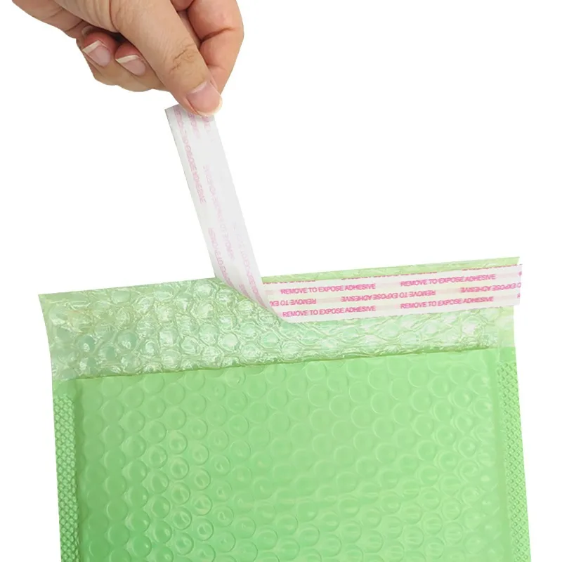 

50pcs/set Waterproof And Thickened Bubble Envelope Bag Light Green Bubble Padded Envelopes Clothing Express Packing Bag