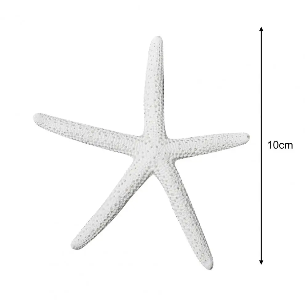 Artificial Starfish Solid Color Decorative Resin Beach Coastal Starfish Nautical Ornament For Wedding Party Home Decoration