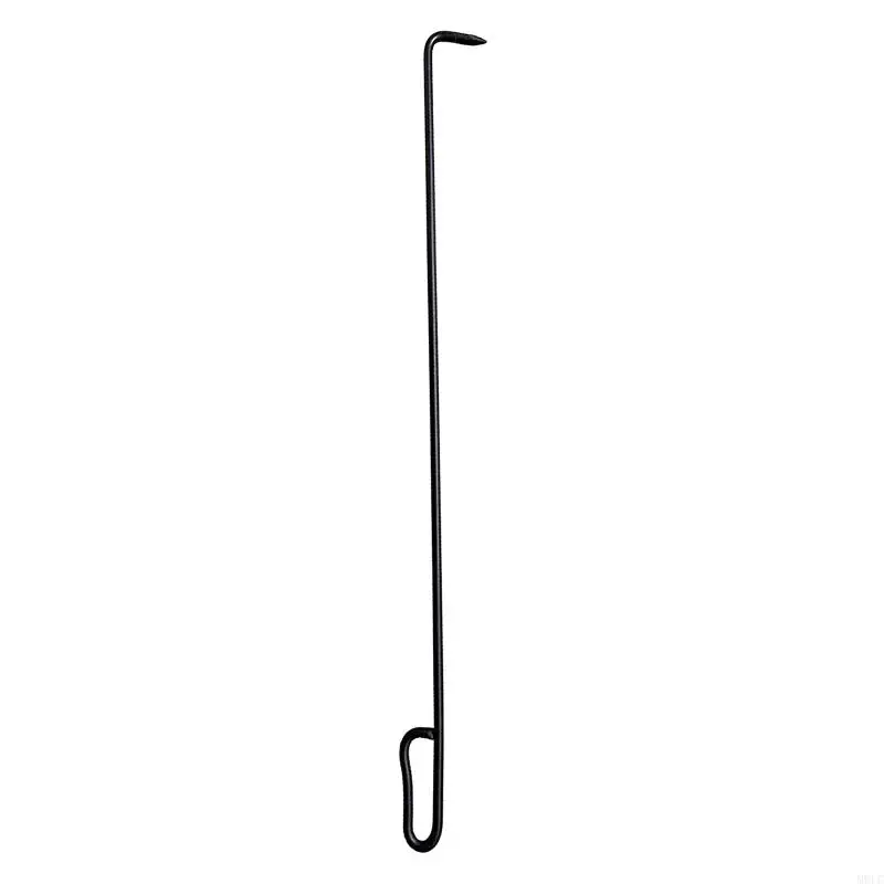 

MOLC Long Open Hook Pit Coal Stove Fireplace Tool for Home Restaurant Outdoor Coal Stove Pits Gadget