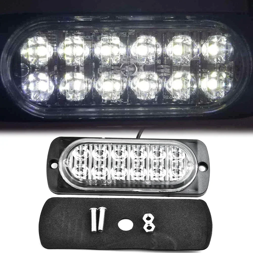 

DC 12V 36W White 12LED Car Truck Safety Urgent Always Bright Light Lamp Fast Instant Start Higher Efficiency Good Replacement