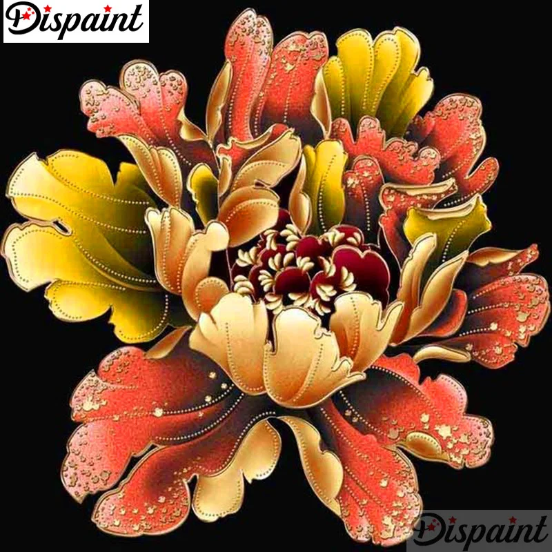 

Dispaint Full Square/Round Drill 5D DIY Diamond Painting "Blooming flower" Embroidery Cross Stitch 3D Home Decor A12985