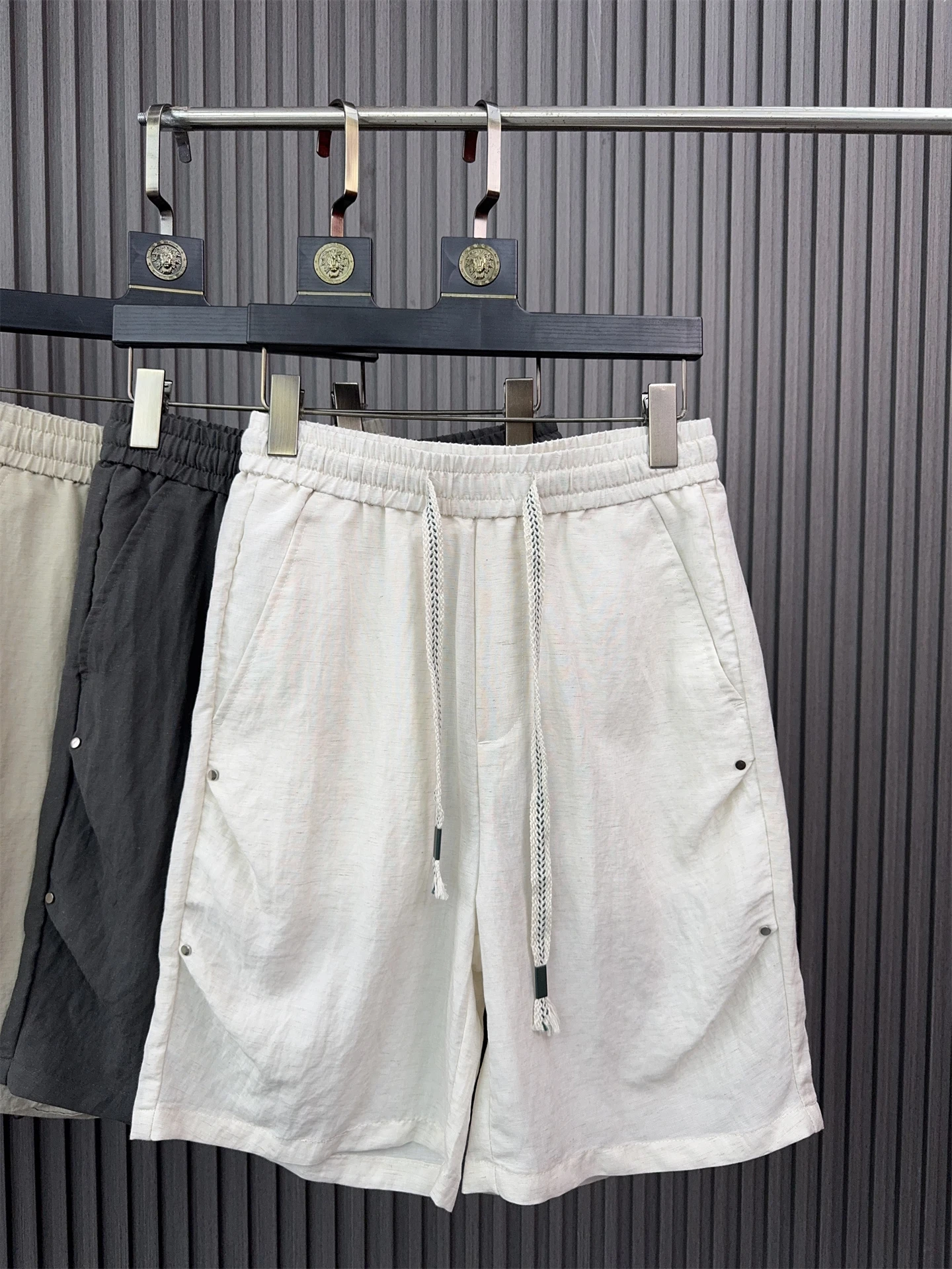 

Svip мужские летние крутые удобные легкие льняные дышащие повседневные прямые брюки пять четвертей