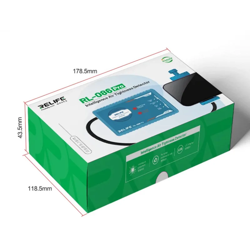 RELIFE-Smart air tightness detector RL-086 Pro, safety vacuum cleaner, negative pressure, for IP8-15Pro Max series cell phones.