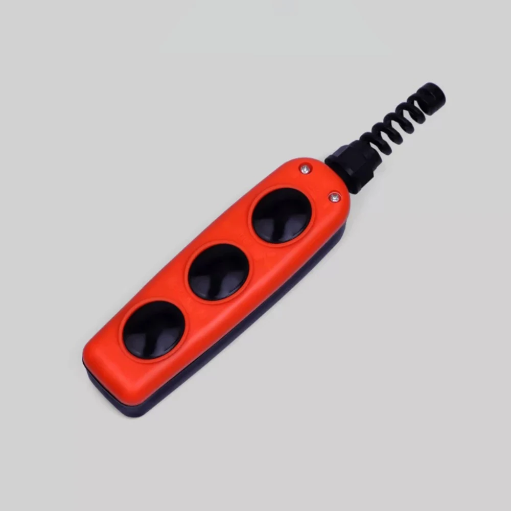 IP65 Waterproof Automotive Tail Lift Hydraulic Switch, Self-Reset Push Button Control Handle with Base