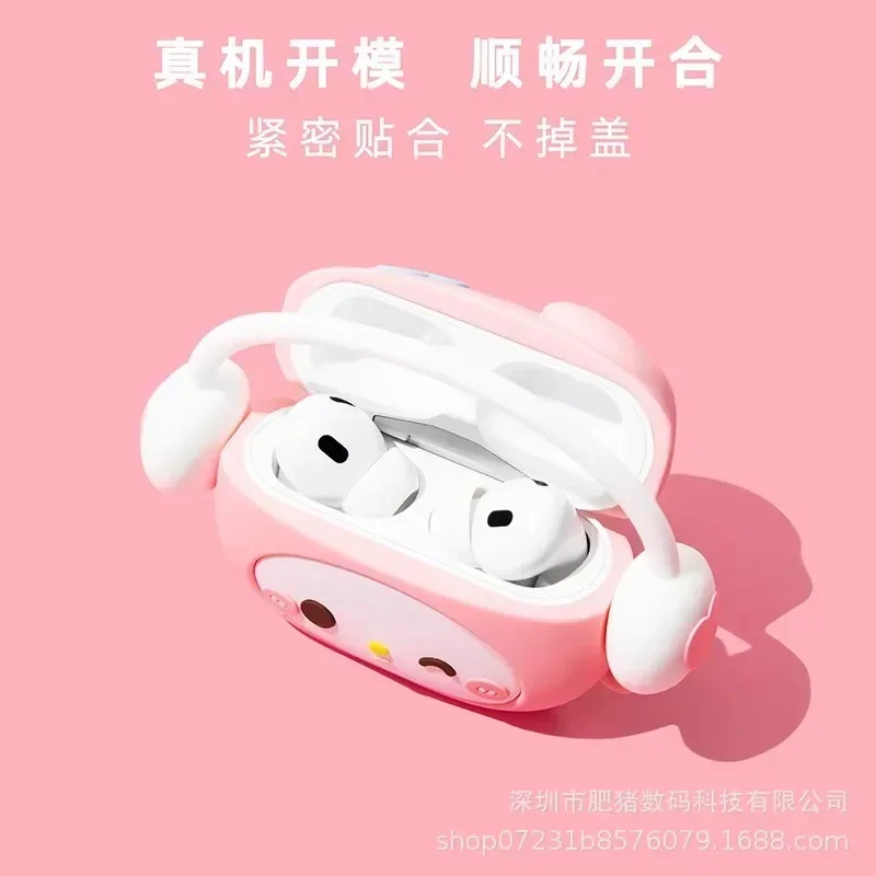 Sanrio Airpods Protective Shell My Melody Hello Kitty Kawaii Cute Apple Wireless Bluetooth Earphone1 2 3 Pro Case Girls Gifts