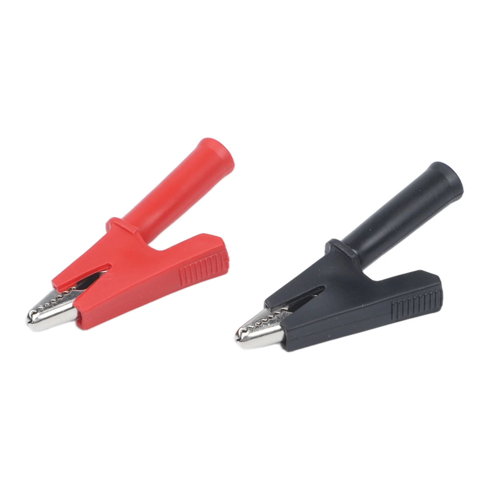 Pair 1000V 20A Copper Clips With 4mm Banana Socket For Multimeter Testing Instrument Leads Red Black