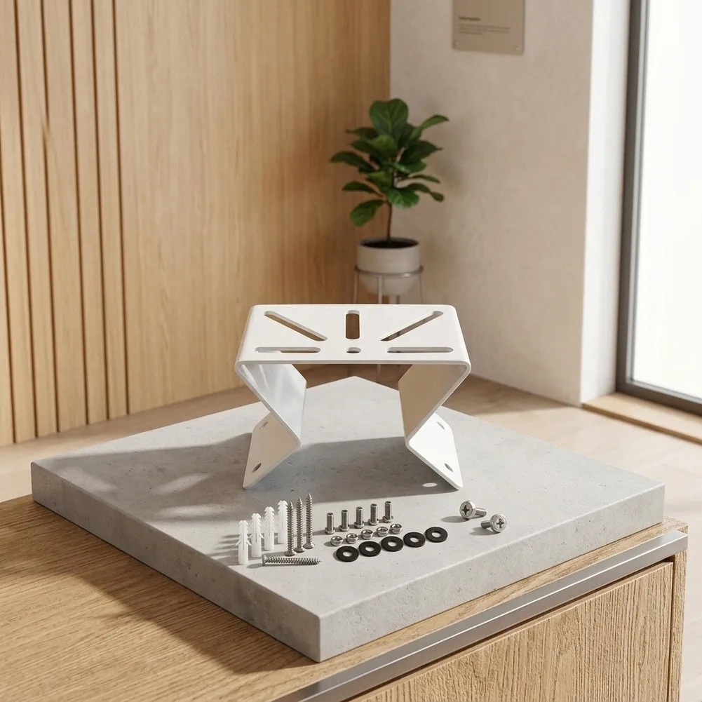 Wall Corner Mount Bracket in Premium Stainless Steel for Eufy S340 Camera to Achieve 270 Degree Dual-Side Exterior Visibility
