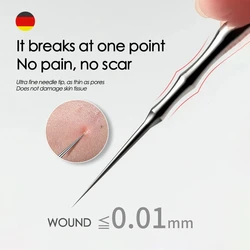 New German Acne Blackhead Removal Needles Pimples Blackhead Clip Tweezers Beauty Artifact Blemish Extractor Remover Needle Tool