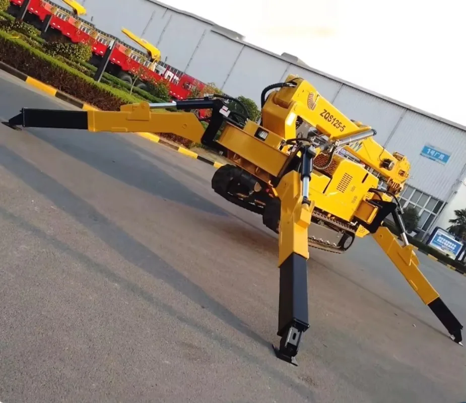 Custom 3 Ton Mini Spider Crane with 10m Lifting Capacity 5T Diesel Crawler Self-Propelled Spider Crane for Narrow Space