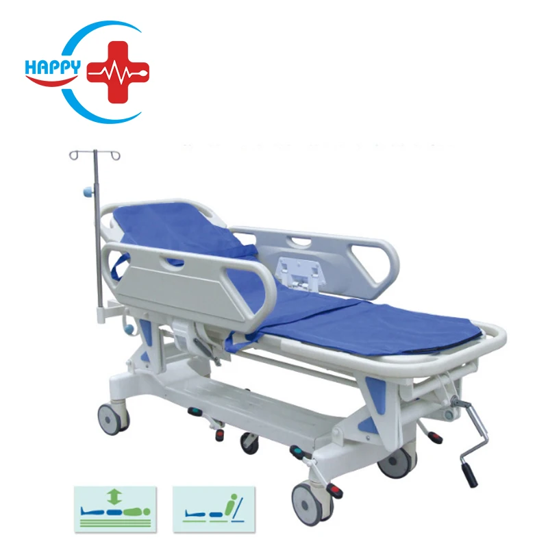 HC-M013 Height adjustable hospital stretcher transfer bed Vehicle first Aid  hospital bed use for transporting patient