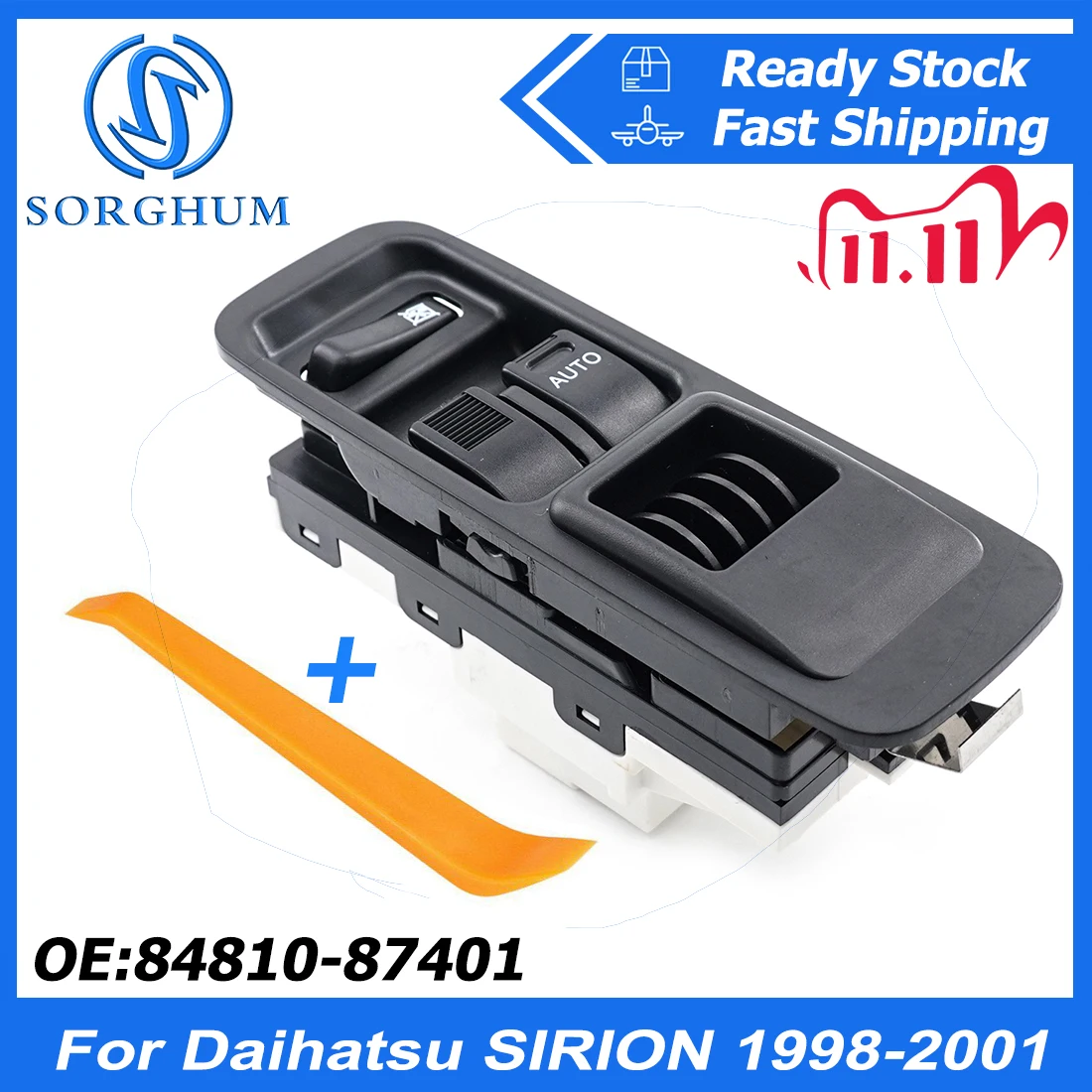 

SORGHUM New Right Side Master Power Window Control Switch 84810-87401 For Toyota Daihatsu SIRION 1998-2001 OS TERIOS SERION YRV