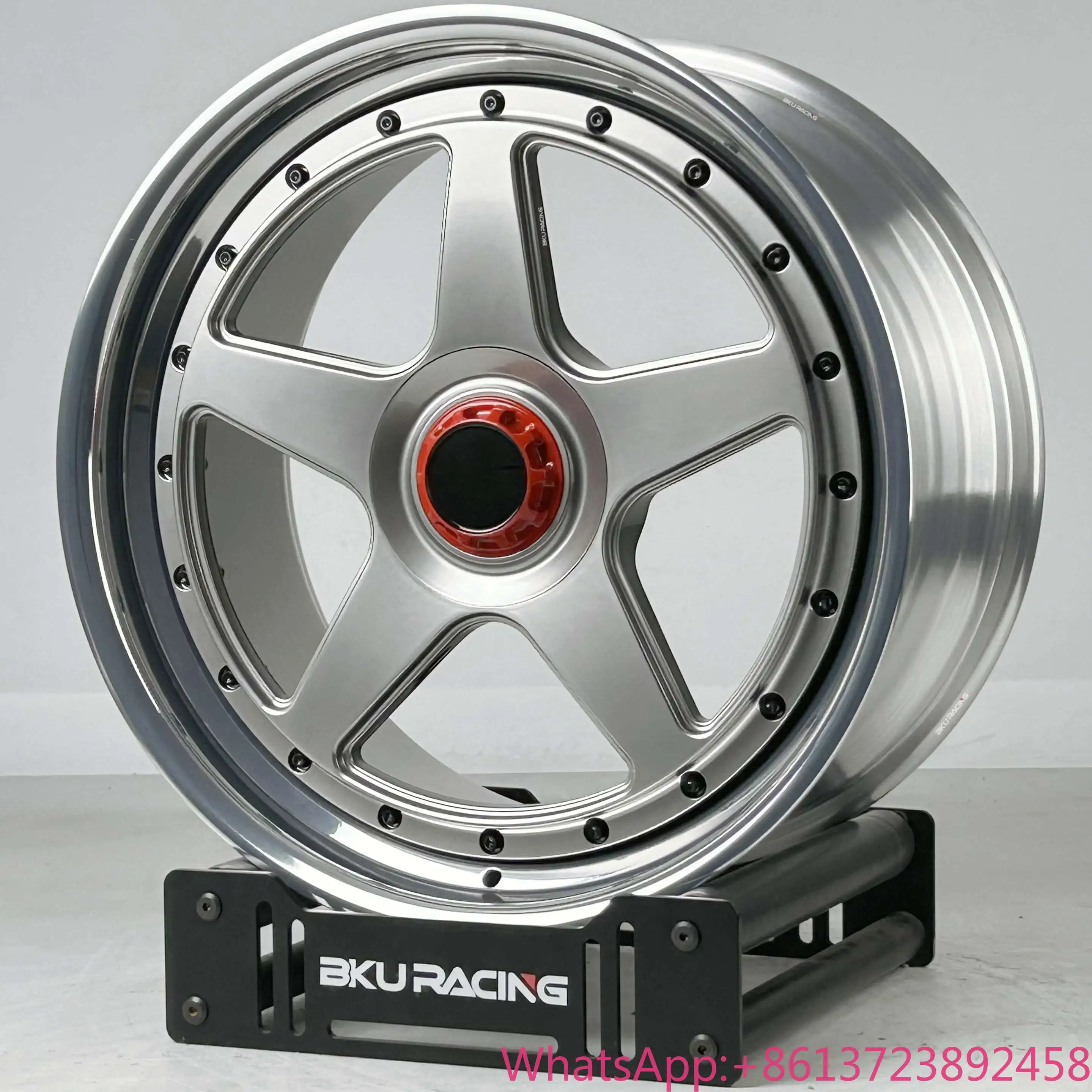 

BKU 2 Piece 5x112 Forged Wheels 18 19 20 Inch for BMW M3 M4 G20 G21 G22 G23 G80 G82 G83 F80 Polished Custom Cap Lock Alloy Wheel