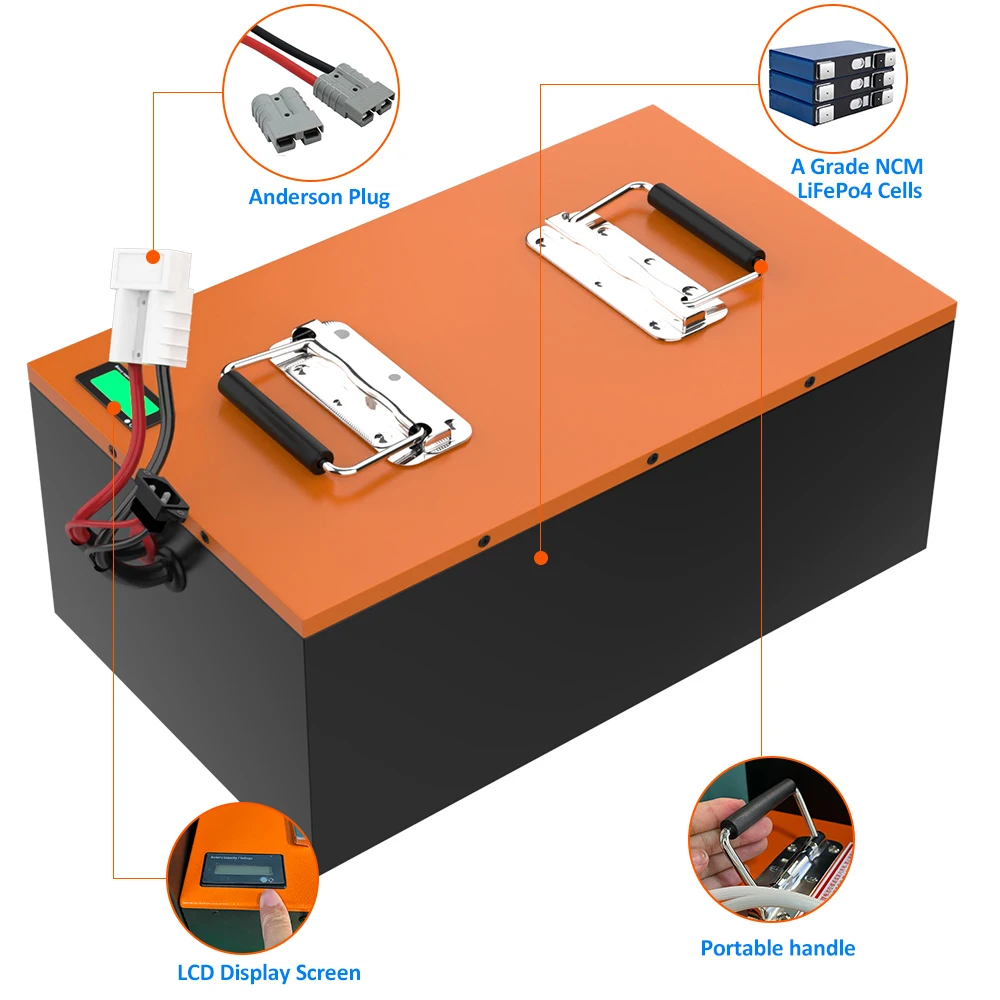 Customized 48V 60Ah 120Ah Lifepo4 Electric Moped Tricycle Customized Lithium Ion Battery Pack