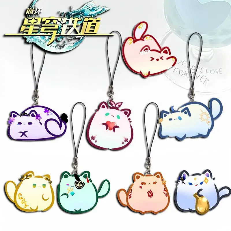 Honkai:Star Rail Chrysos Heirs Acrylic Keychain Lanyard For Mobile Phone Case Car Key Chains Cover Hang Cotton Doll Accessories