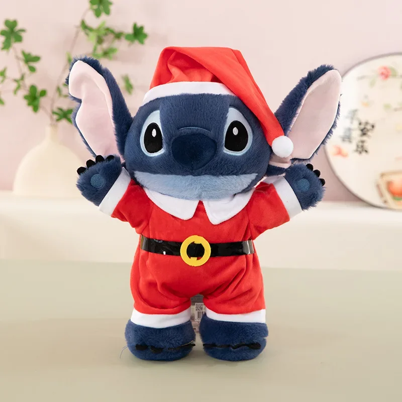 

40CM Disney Lilo and Stitch Xmas Plush Toys Cartoon Anime Stuffed Kawaii Halloween Soft Stich Doll Plushie Kids Birthday Gifts