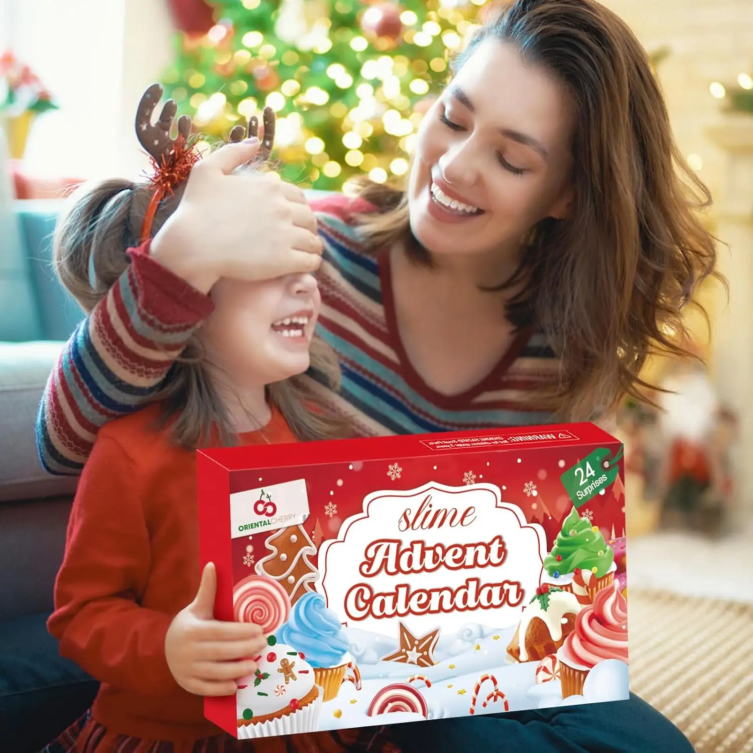 

Advent Calendar 2025-24 Days DIY Clay Cake Bucket Christmas Countdown Blind Box