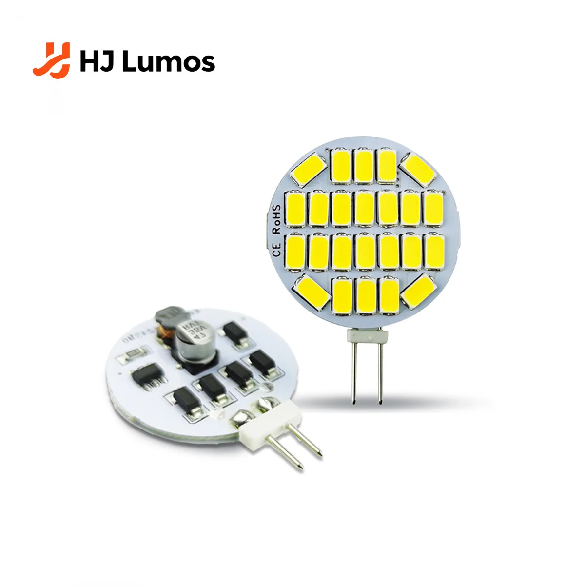 

2026 New High Brightness 12-24V Round LED Spotlight 5730 24LEDs No Flicker Range Hood Boat Light G4 Bulb to Replace Halogen Lamp