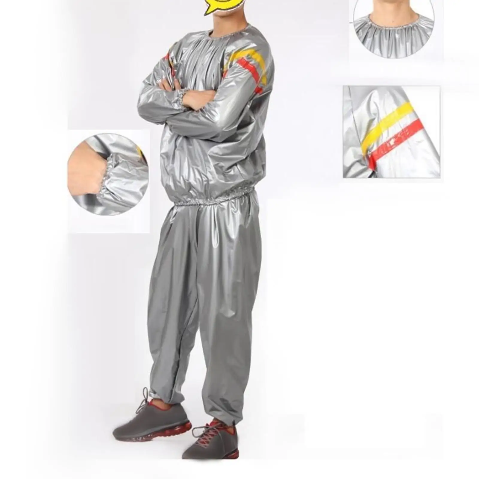 Fitness Sauna Suit Gym Sweat Suit Home Pants Shirt Lose Weight Track Suit Unisex Outdoor Loss Weight Sweat Sauna Suit Clothing