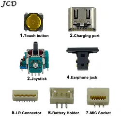 JCD Original Reset Tact Power Switch Pad Charging Port For PS5 Joystick Earphone Jack L R Connector Battery Contact MIC Socket