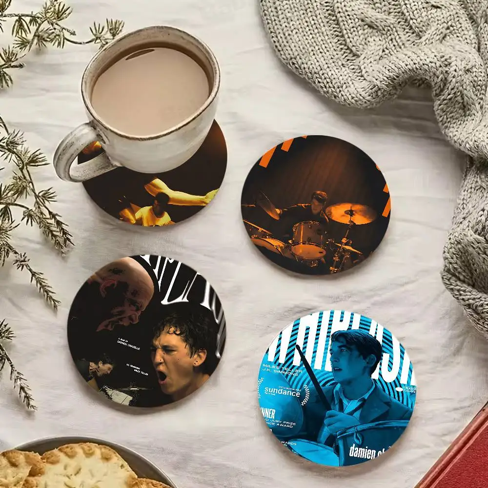 Drama Movie Whiplash Themed Wooden Coaster Non-Slip Heat-Resistant Fun Dining Table Decoration Cafe Restaurant Gifts