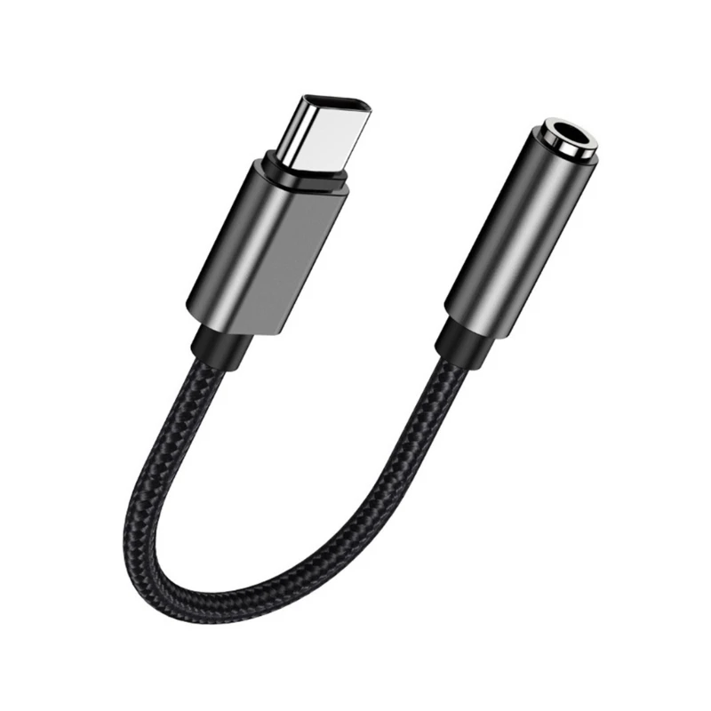 Y1UB USB C to 3.5mm Auditory Cable, Braided and Flexible for Easy Connection