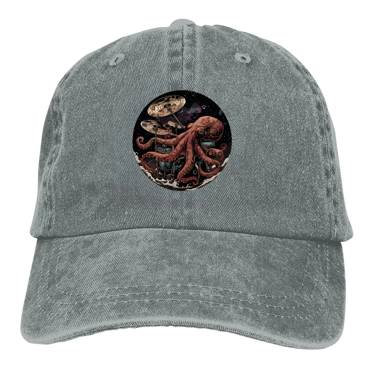 Octopus Drummer Music Baseball Cap Men Hats Women Visor Protection Snapback Octopus Caps