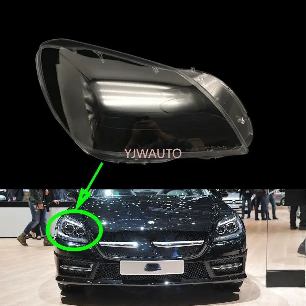 

for Mercedes-Benz W172 SLK280 300 350 2011~2015 Headlamp Lens Car Headlight Cover Glass Replacement Clear Front Lamp Auto Shell