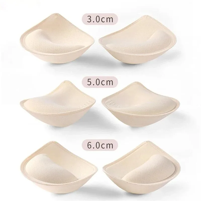 

5/6cm Thick Push Up Bra Pads Inserts Women Underwear Breast Lift Breathable Sponge Padded Bra Pad Lining Swimsuit Bra Insert